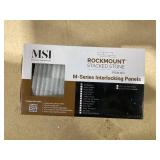 LOT OF 13 MSI Alaska Gray Mini Ledger Corner 4.5 in. x 9 in. Splitface Marble Wall Tile