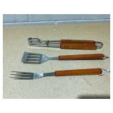 3PCS The Cellar Farm Fresh BBQ Wood Tool Set