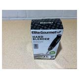 Elite Gourmet EHB1015 Immersion Hand Blender 500 Watts 2 Speed Mixing with Stainless Steel Blade