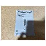 Elite Gourmet EHB1015 Immersion Hand Blender 500 Watts 2 Speed Mixing with Stainless Steel Blade