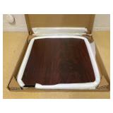 LOT of 11 Glenbrook 24 in. Black or Mahogany Reversible Laminate Square Table Top