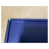 Solid Wood Floating Shelves Set of 3 - Modern Blue Shelves for Wall Decor Storage