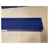 Solid Wood Floating Shelves Set of 3 - Modern Blue Shelves for Wall Decor Storage