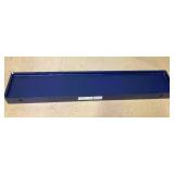 Solid Wood Floating Shelves Set of 3 - Modern Blue Shelves for Wall Decor Storage