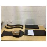 Convenience Concepts Newport Terry B Console Table 31.5" - Modern Sofa Table with Storage Shelves, Narrow Entryway Hall Table for Living Room, Display Accent Table, Black