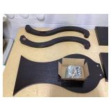 Convenience Concepts Newport Terry B Console Table 31.5" - Modern Sofa Table with Storage Shelves, Narrow Entryway Hall Table for Living Room, Display Accent Table, Black