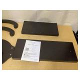 Convenience Concepts Newport Terry B Console Table 31.5" - Modern Sofa Table with Storage Shelves, Narrow Entryway Hall Table for Living Room, Display Accent Table, Black