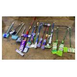 Miscellaneous Lot of Mops and Brooms