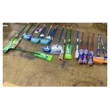 Miscellaneous Lot of Mops and Brooms