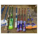 Miscellaneous Lot of Mops and Brooms