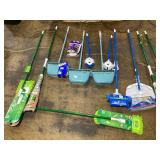 Miscellaneous Lot of Mops and Brooms