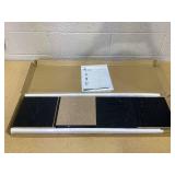 Furinno Fulda 3-Tier Space Saving Storage Shelf Bookcase, 10-Inch Width, Blackwood