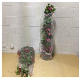 6FT Bougainvillea Artificial Tree With Flowers And Leaves, Lightweight Realistic Faux Tree In Pot Home Decor