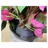 6FT Bougainvillea Artificial Tree With Flowers And Leaves, Lightweight Realistic Faux Tree In Pot Home Decor