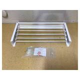 Step Up Laundry Drying Rack (28-INCH White), Wall Mounted, Retractable Clothes Drying Rack, 40lbs Capacity, 11.6 Linear Ft