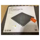 LOT of 2 TrafficMaster Black 24 in. W x 24 in. L x 0.47 in. Foam Interlocking Gym Floor Tiles (6 Tiles/Pack) (24 sq. ft.)