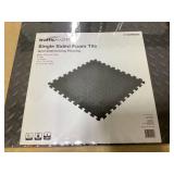 LOT of 3 TrafficMaster Black 24 in. W x 24 in. L x 0.47 in. Foam Interlocking Gym Floor Tiles (6 Tiles/Pack) (24 sq. ft.)
