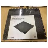LOT of 3 TrafficMaster Black 24 in. W x 24 in. L x 0.47 in. Foam Interlocking Gym Floor Tiles (6 Tiles/Pack) (24 sq. ft.)