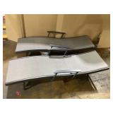 SunVilla Commercial Sling Wave Chaise Lounge with Adjustable Armrests, 2-pack