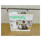 Ingenuity Baby Base 2-in-1 Convertible Feeding High Chair with Self Storing Tray, Grey