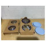 Pyrex 10-Piece Simply Store Tinted Round Food Storage Set w/Lids in Blue