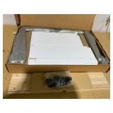 Prepac Yaletown Traditional 1-Drawer Tall Nightstand Side Table, Bedside Table with Drawer and Open Shelf 16" D x 23" W x 28" H, White, WDNH-1201-1