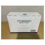 Southshore Fine Linens Oversized Lightweight 3-Pc. Quilt Set Gray Full/Queen