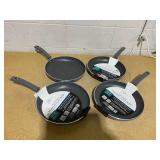 LOT OF 4 Mainstays Heavy Weight 12 inch Non Stick Skillet