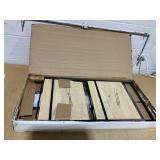 Folding 3 Shelf Black Metal with Natural Wood Shelves - Brightroom