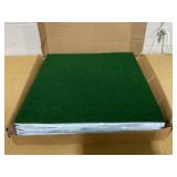24" 15pk Self Stick Carpet Tile Fern Green - Foss Floors: Indoor/Outdoor, Pet-Friendly, Quick Dry, Molded Polyester