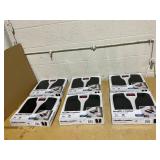 LOT OF 6 Health o meter Split Mat Digital Scale, 400 lbs Capacity, LED Display, Black and White