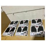 LOT OF 6 Health o meter Split Mat Digital Scale, 400 lbs Capacity, LED Display, Black and White