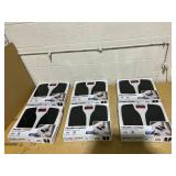 LOT OF 6 Health o meter Split Mat Digital Scale, 400 lbs Capacity, LED Display, Black and White