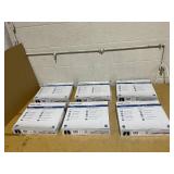 LOT OF 6 Health o meter Split Mat Digital Scale, 400 lbs Capacity, LED Display, Black and White