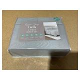 4PCS Twin Size Kaycie Gray Sheet Set