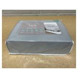 4PCS Twin Size Kaycie Gray Sheet Set