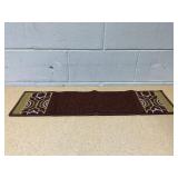 13PCS Trellis Border Custom Size Stair Treads Brown Indoor Carpet Stair Tread Cover Slip Resistant