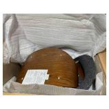 2PCS Glitzhome 29.50 in. Seat Height Modern Wood Fabric Black 360°Swivel Bar Stool With Low Back