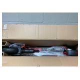 Hyper Skute Folding Electric Scooter 36 Volt Lithium Battery Powered Scooter - Black/Red: Aluminum Frame, 15 MPH, 220 lbs Capacity