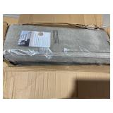 14PCS Plush Cream Gray Bullnose Indoor Stair Tread Cover Tape Free Non-slip Carpet