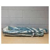 Hawaii Green Modern Floral Reversible Plastic Outdoor Area Rug