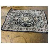 Safavieh Lyndhurst Anthracite/Teal Border Area Rug