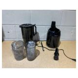 Elite Gourmet EJX320 Big Mouth Whole Fruit 5.2 Self-Feeding Chute, Cold Press Masticating Slow Juice Extractor