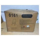 StyleWell Adenmore Brown Faux Leather Upholstered Dining Chair with Black Metal Legs (Set of 4