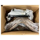 StyleWell Adenmore Brown Faux Leather Upholstered Dining Chair with Black Metal Legs (Set of 4