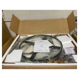 Round Dining Table for 4-6, 47" Farmhouse Circle Kitchen Table