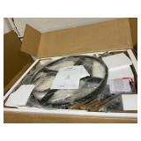 Round Dining Table for 4-6, 47" Farmhouse Circle Kitchen Table