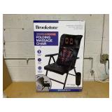 Brookstone Shiatsu and Dual Heating Folding Massage Chair