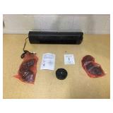 Hampton Bay 28 in. 3 Speed Oscillating Tower Fan in Black