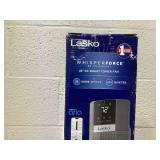 Lasko Xtra Air 48 in. 12-Speed Smart Tower Fan in Gray w/ DC Motor, Works w/ Alexa, Google